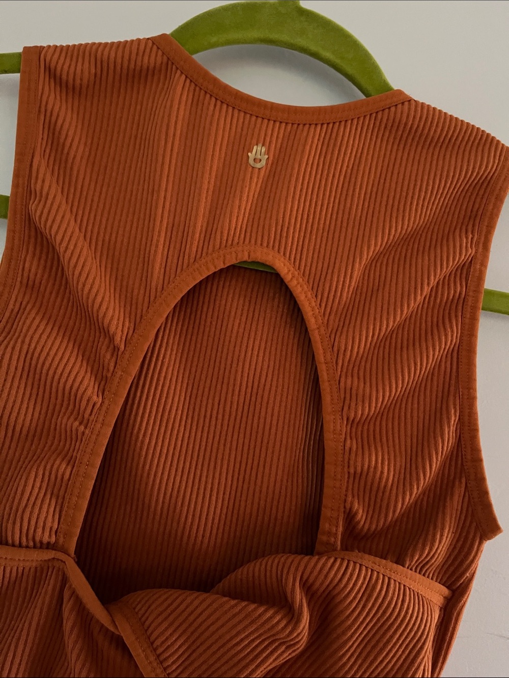 Spiritual Gangster Ribbed Tank — Rust - Picture 4 of 4